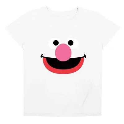 Женская свободная футболка из джерси Grover Face Triblend белого цвета