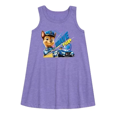 Платье Aline без рукавов с рисунком Храброго щенка для девочек - Paw Patrol - фиолетовое