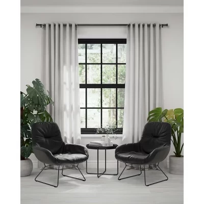 Карниз однорядный Linen Avenue End Cap, черный