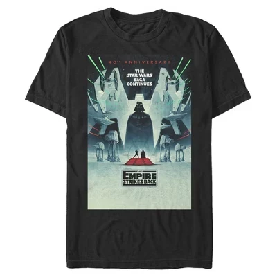 Мужская футболка Star Wars Saga Poster, черная