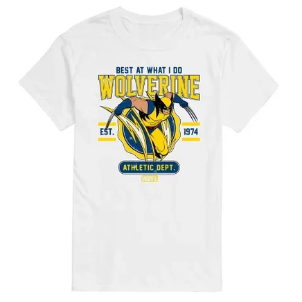Мужская футболка Wolverine Collegiate Scratch с коротким рукавом и графическим рисунком, белая