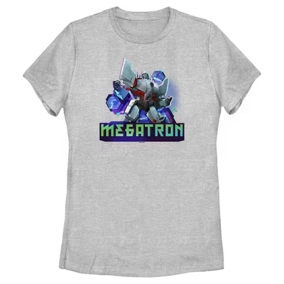 Женская футболка Transformers Megatron, серый меланж