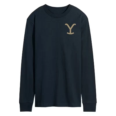 Мужской лонгслив Yellowstone Y Brand, синий