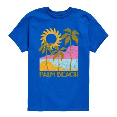 Мальчиковая футболка Instant Message Palm Beach Deco, королевский синий