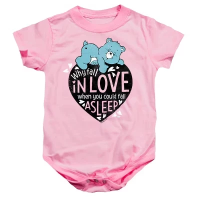 Baby  Why Fall In Love Valentine Infant Bodysuit pink