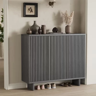 Обувница SunnyFurn 117 см, 5 ярусов, серая