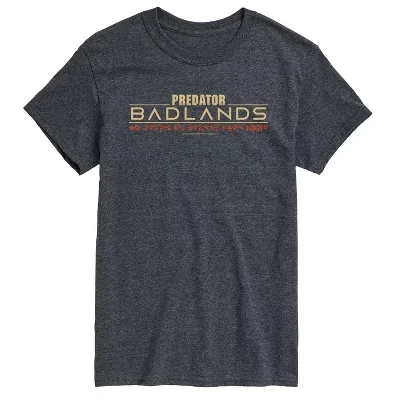 Мужская футболка с коротким рукавом и графическим рисунком Heather charcoal с логотипом Badlands