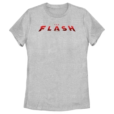 Женская футболка с официальным логотипом The Flash Movie athletic heather