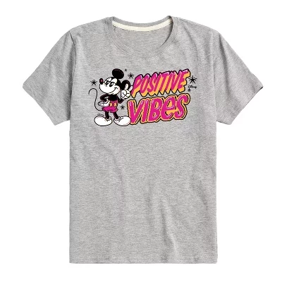 Футболка с графическим рисунком Positive Vibes с коротким рукавом athletic heather