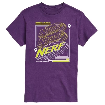 Мужская футболка с коротким рукавом и графическим логотипом Nerf Neon Grid фиолетового цвета