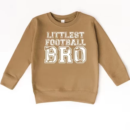 Толстовка для малышей Littlest Football Bro camel