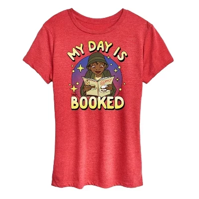 Женская футболка Tiana My Day Is Booked с коротким рукавом и рисунком, красная