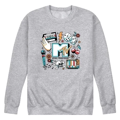 Мужская флисовая толстовка с графическими флеш-татуировками athletic heather