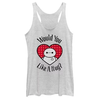 Женская майка Valentine Baymax Likes Hug Racerback от Valentine Baymax