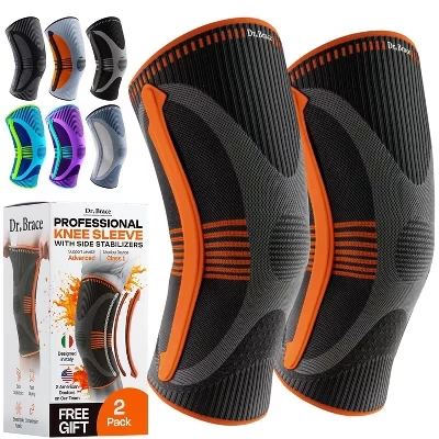 Набор наколенников DR BRACE ELITE, бок. стаб., mars