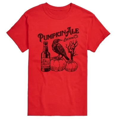 Мужская футболка с коротким рукавом и рисунком Pumpkin Ale Brewing Co, красная