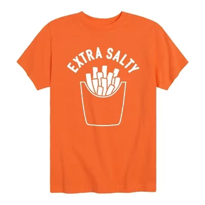 Футболка мальчиков Instant Message Extra Salty, оранжевая