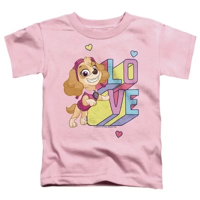 Toddler Boys' Paw Patrol Skye Love T-Shirt pink