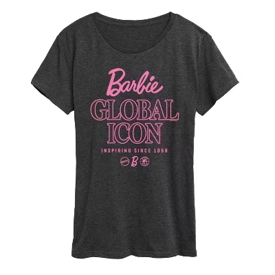Женская футболка Global Icon с коротким рукавом и графическим рисунком heather charcoal