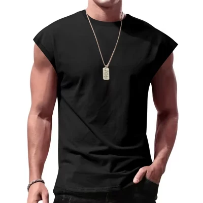 Мужская майка Yesfashion с коротким рукавом, черная