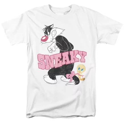 Мужская футболка Looney Tunes Sneaky, белая