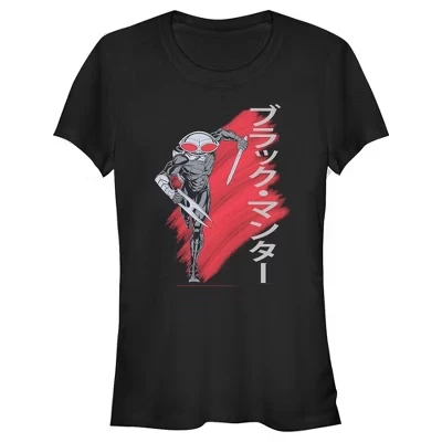 Футболка Junior's Black Manta Brush Stroke черного цвета
