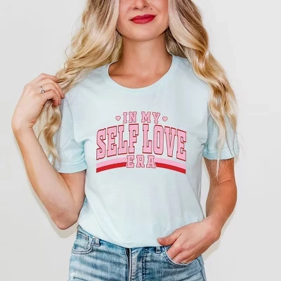 Женская футболка с коротким рукавом In My Self Love Era с графическим принтом для женщин
