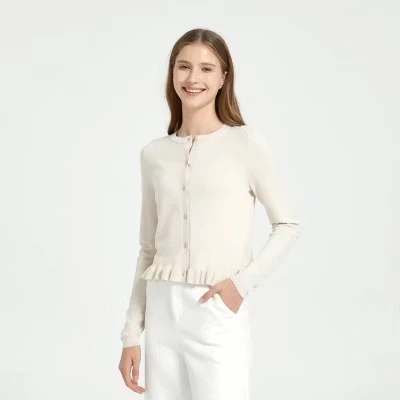 Женский кардиган A New Day с рюшами, айвори