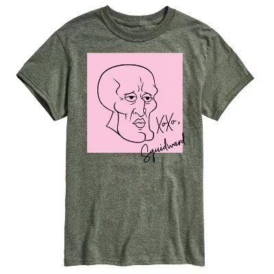 Мужская футболка SpongeBob Xoxo Handsome Squidward, зеленая