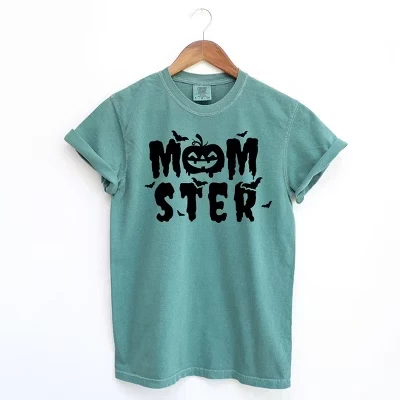 Женская футболка Momster Pumpkin с коротким рукавом, окрашенная в цвет тыквы
