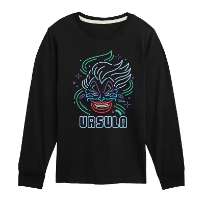 Мальчиковая футболка Disney «Neon Ursula», черная