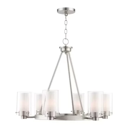 Люстра Livex Lighting Manhattan 6, матовый никель