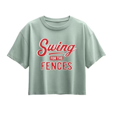 Футболка с коротким рукавом Swing For The Fences и графическим принтом seafoam
