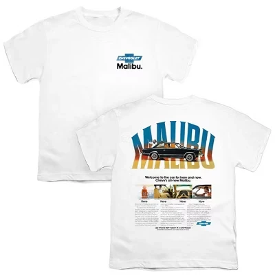 Футболка для мальчиков Chevrolet Malibu, белая