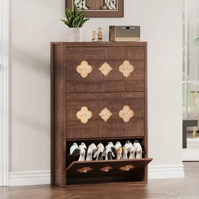 Комод SunnyFurn с ротанговыми ящиками, коричневый