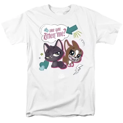 Футболка для взрослых Are You Kitten Me белая
