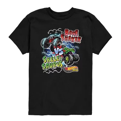 Детская футболка с принтом Hot Wheels Bone Shaker, черная