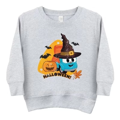 Leo The Truck Halloween Wizard - Детская толстовка с рисунком для малышей
