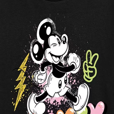 Женская футболка Disney Mickey Street Art, черная