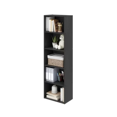 HOMLUX 5 Кубических Декоративных открытых книжных полок Органайзер для хранения детских игрушек Горизонтальный Вертикальный черный