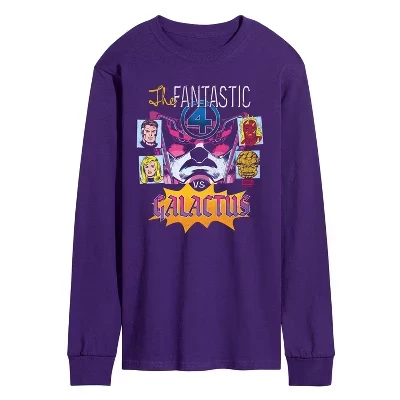 Мужской лонгслив Fantastic Four Vs Galactus, фиолетовый