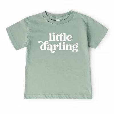 Футболка для малышей Little Darling с коротким рукавом из морской пены