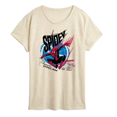 Женская футболка с коротким рукавом и рисунком Spidey Speed birch