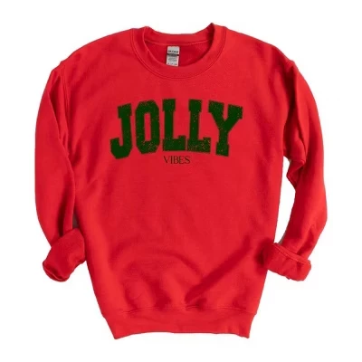 Женский свитшот Simply Sage Market Jolly Vibes, красный