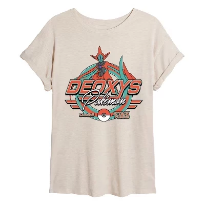 Женская футболка Pokemon Deoxys Racing оверсайз, айвори