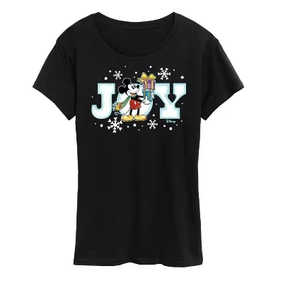 Женская футболка Disney Joy Mickey, черная