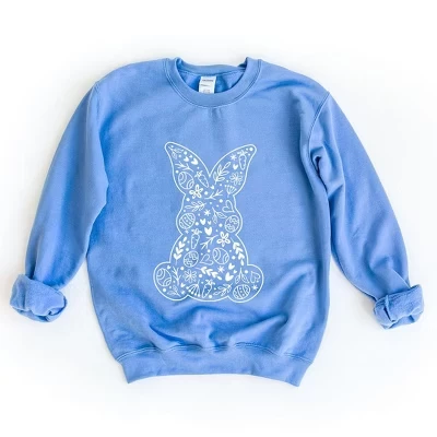 Женская толстовка с рисунком Easter Elements Bunny carolina