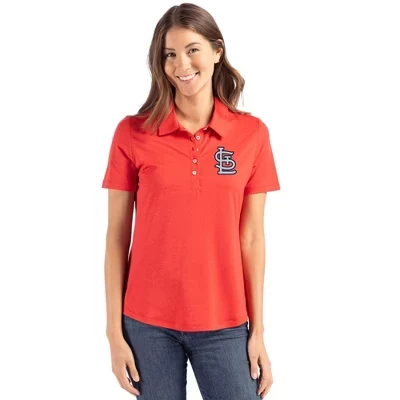 Красное женское поло St Louis Cardinals Coastline Epic Comfort из переработанного материала красного цвета