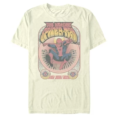 Мужская футболка Spider-Man Retro Spider, бежевая