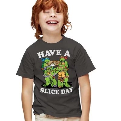 Молодежная футболка Have A Slice Day с изображением древесного угля